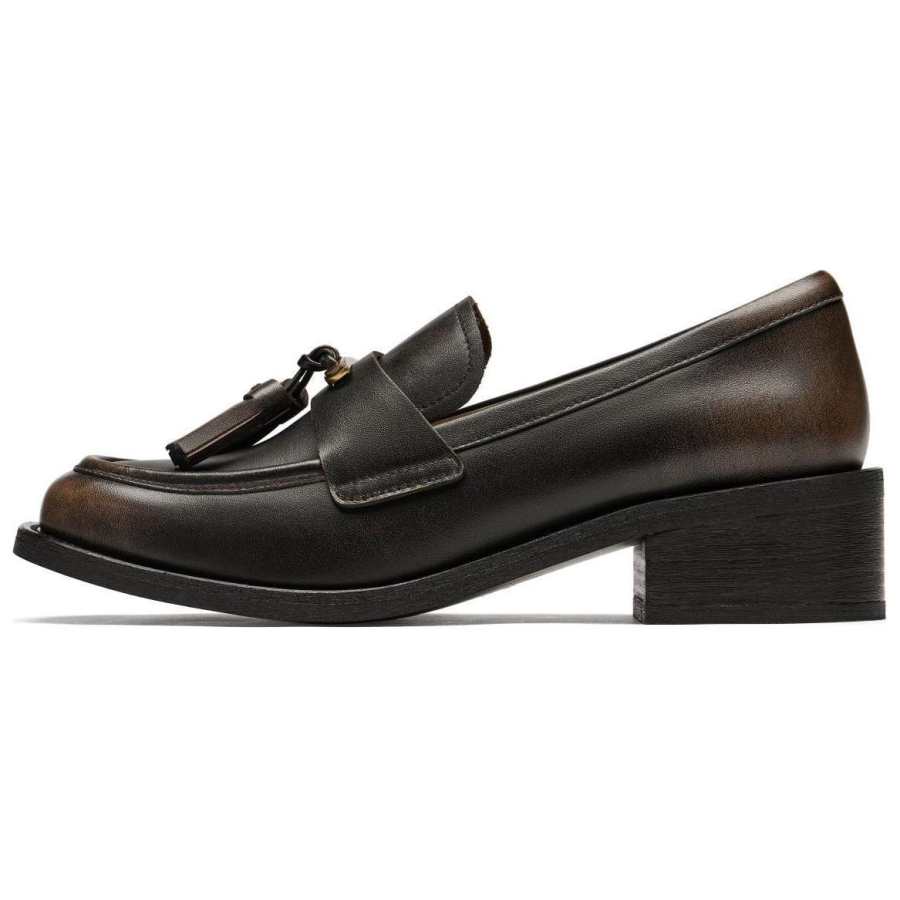 73Hours London Travelogue Loafers Women's Brown
