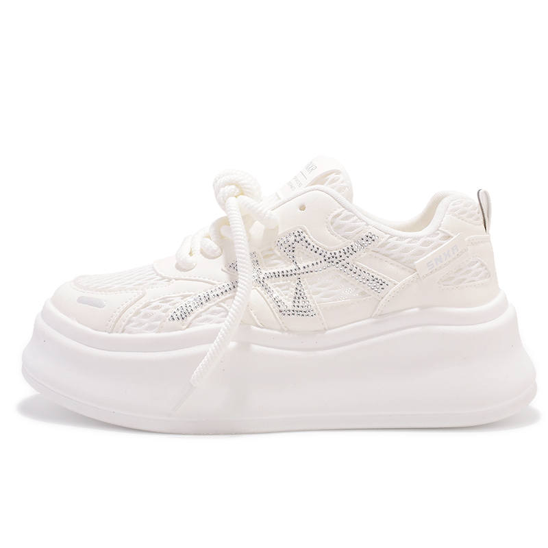SNXR Canvas Abrasion Resistant Abrasion Resistant Low top Skateboard Shoes Women's Ecru