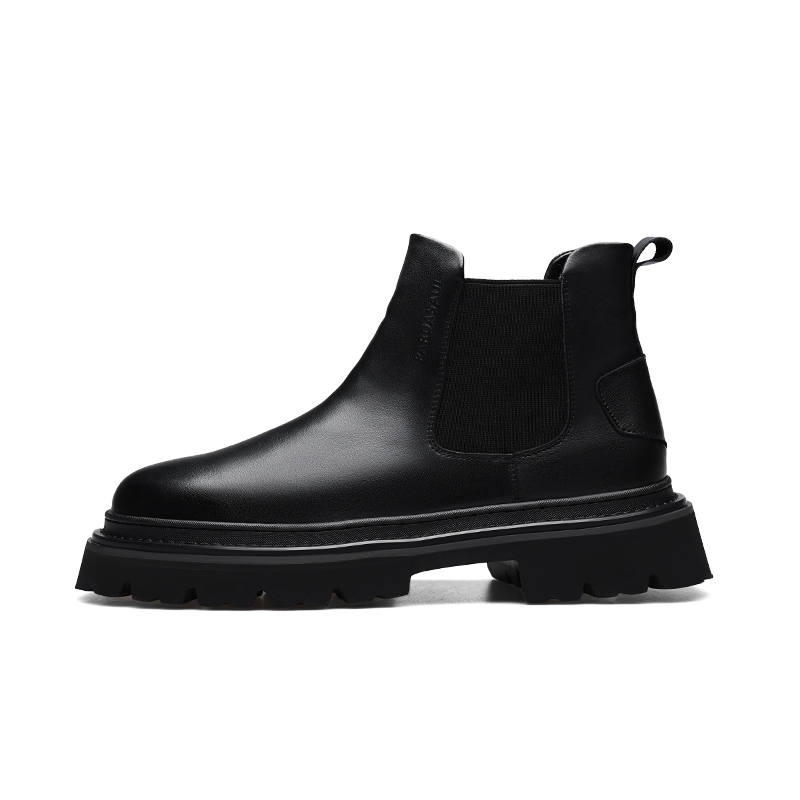 PARDASAUL Top Grain Cow Leather Short Chelsea Boots Men's