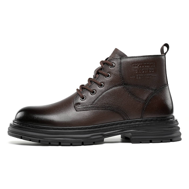 SEPTWOLVES SEPTWOLVES Top Grain Cow Leather Combat Boots Men's HD