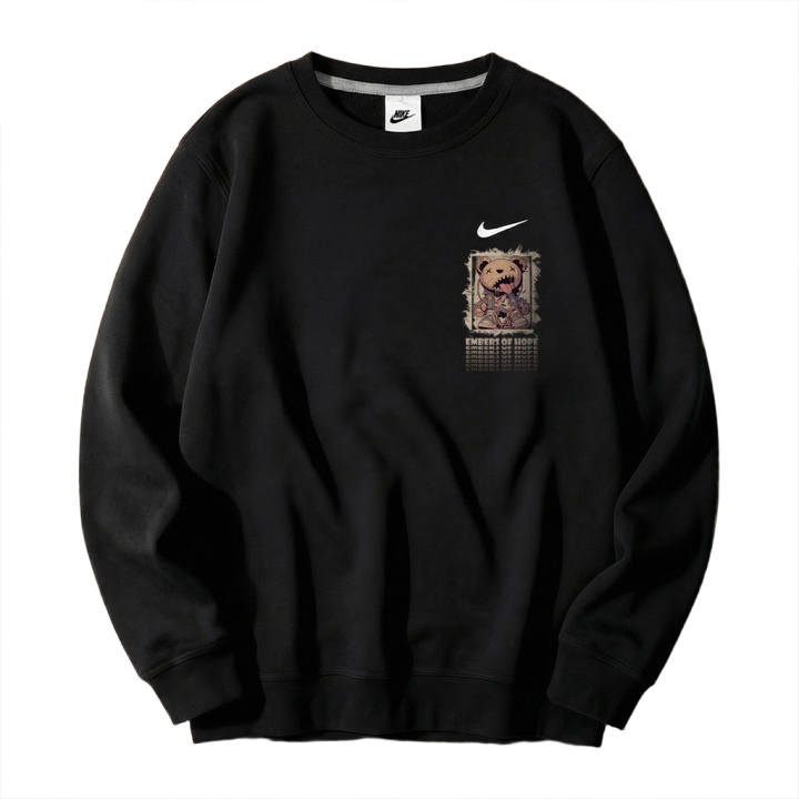 Nike Nike Sweatshirts Unisex Black Crew Neck Moderate Regular