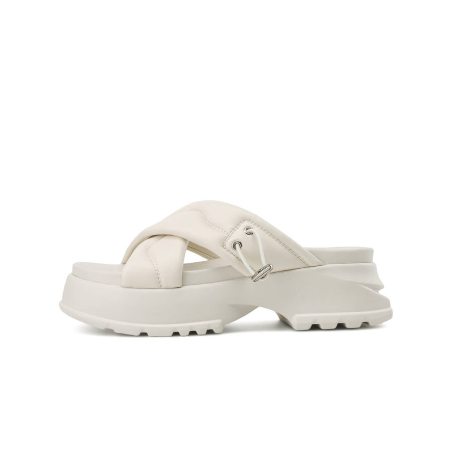 BOERDIQI Sheepskin Foam Sole PU Polyurethane Slide Slippers Women's