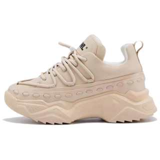 VWL Synthetic Leather Chunky Sneakers Women's Milk Tea