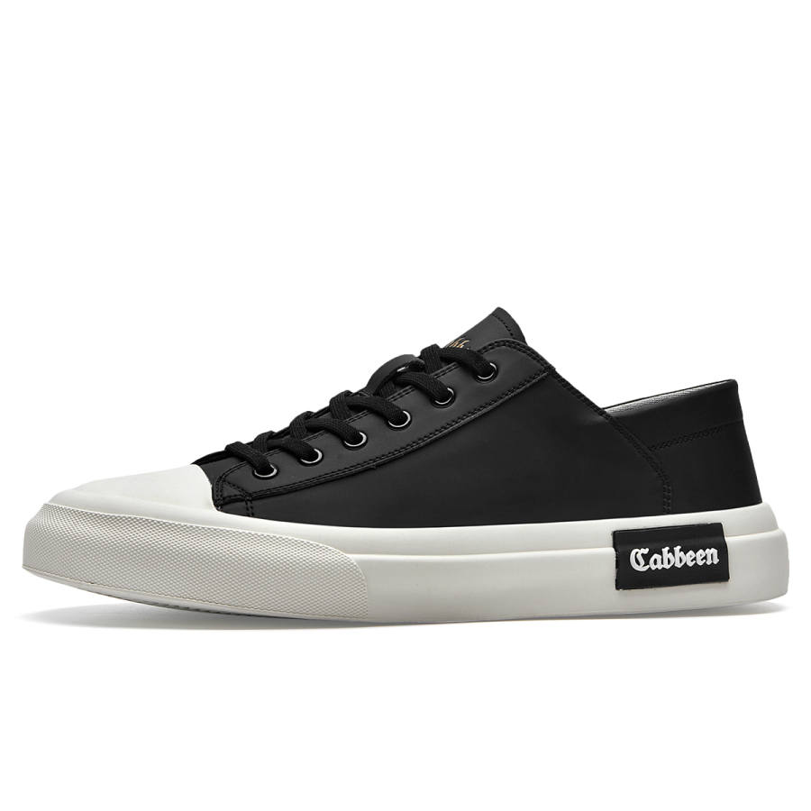 Cabbeen Versatile Synthetic Leather Lightweight Breathable Lightweight And Breathable Low top Skateboard Shoes Men's