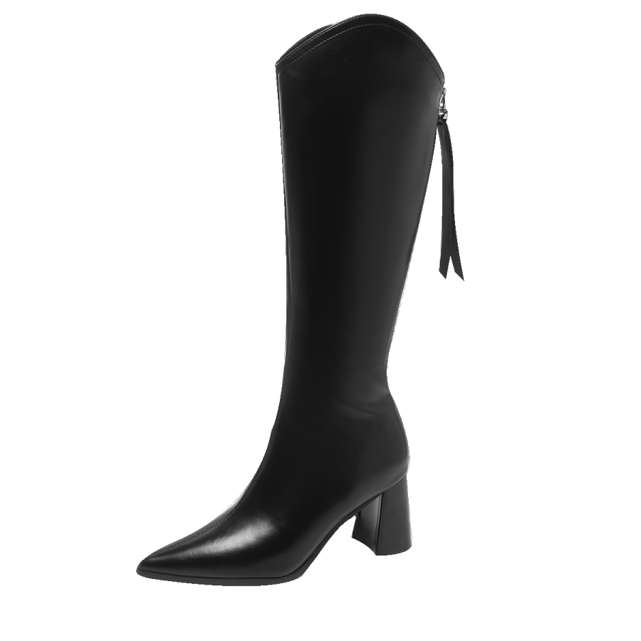 GUDIANFENGDU Pu Knee high Boots 7cm Women's