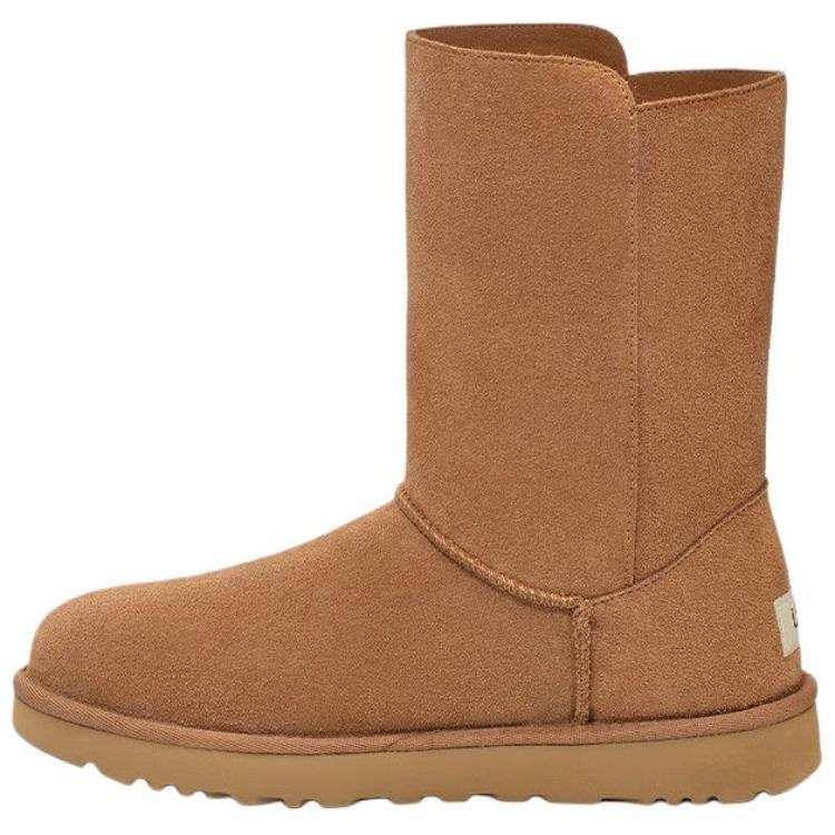 UGG UGG Fleece Lined Thermal Comfortable Crew Snow Boots Unisex Chestnut