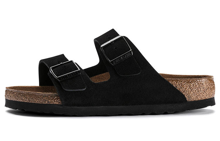 Birkenstock Arizona Slide Slippers Unisex Black Narrow