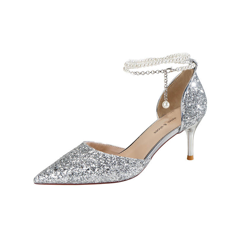 QITUMAUL Slim Heel High Heels Women's
