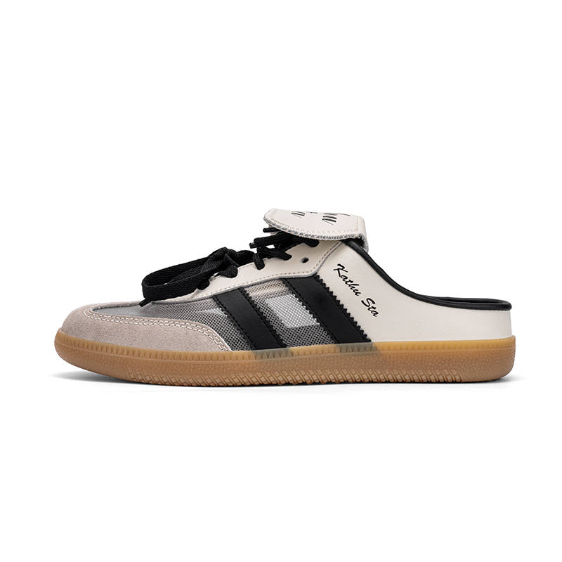 KATHU STA Abrasion Resistant Quick Dry Closed Toe Slippers Women's Beige Black