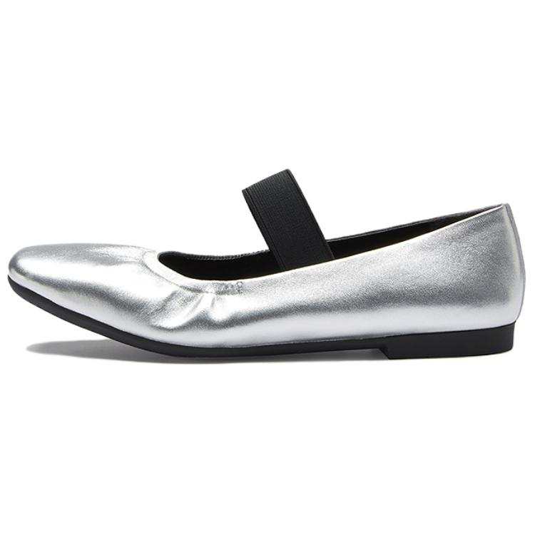 Le Saunda Sheepskin Flat Mary Jane Shoes Women's