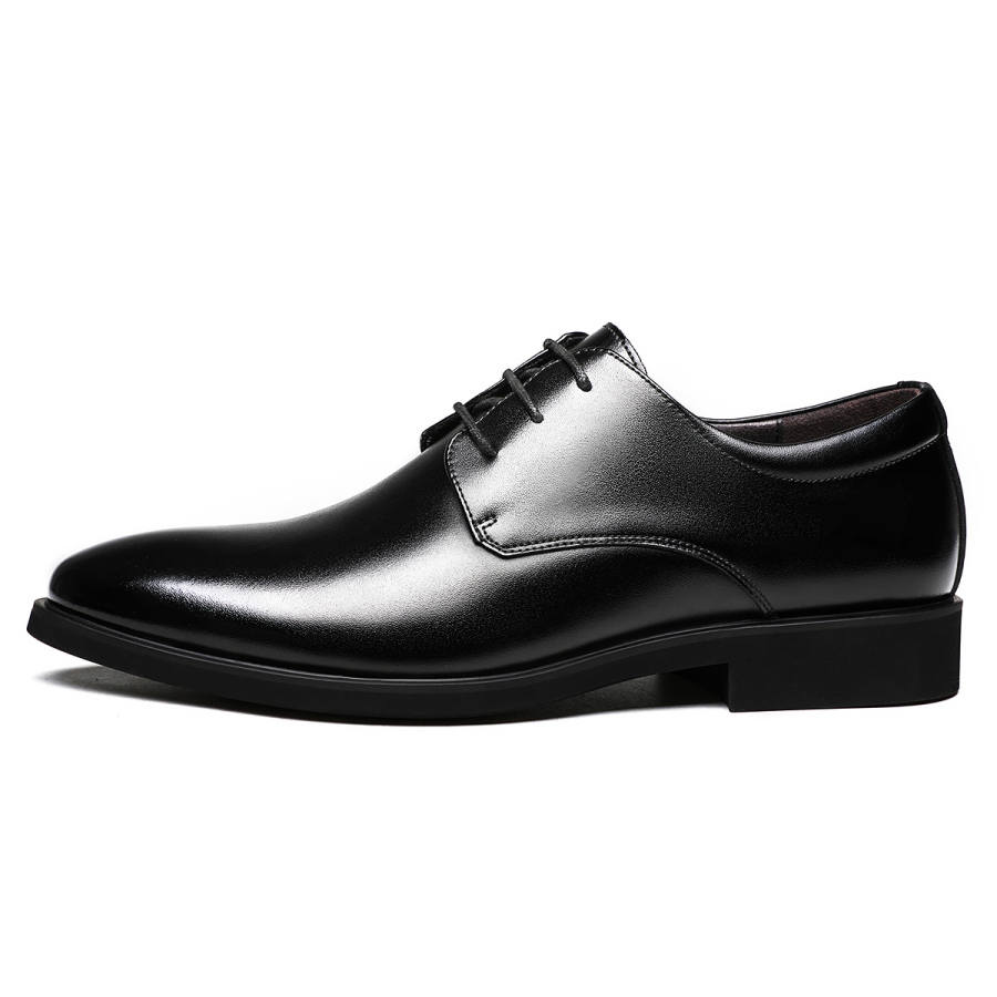 CHINT CHINT Split Cow Leather, Artificial Leather Dress Shoes Men's Black