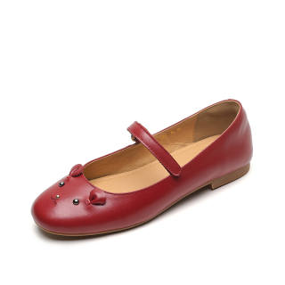 ROROWU Mary Jane Shoes Women's Red