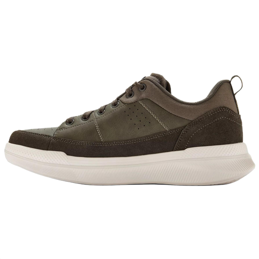 Clarks Burford Lace Pu Low top Casual Shoes Men's Khaki Green