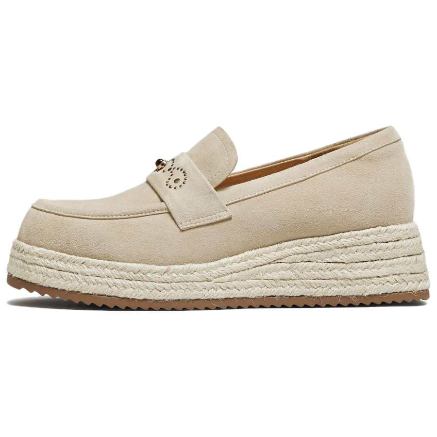 Tata Loafers Women's Beige Apricot, Khaki