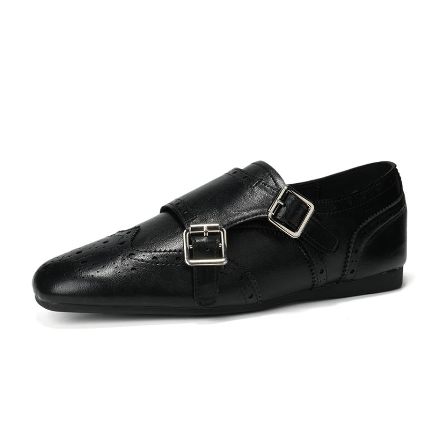 Lanza Vintage British Style, Baroque Brogues Small Leather Shoes Casual Shoes Women's