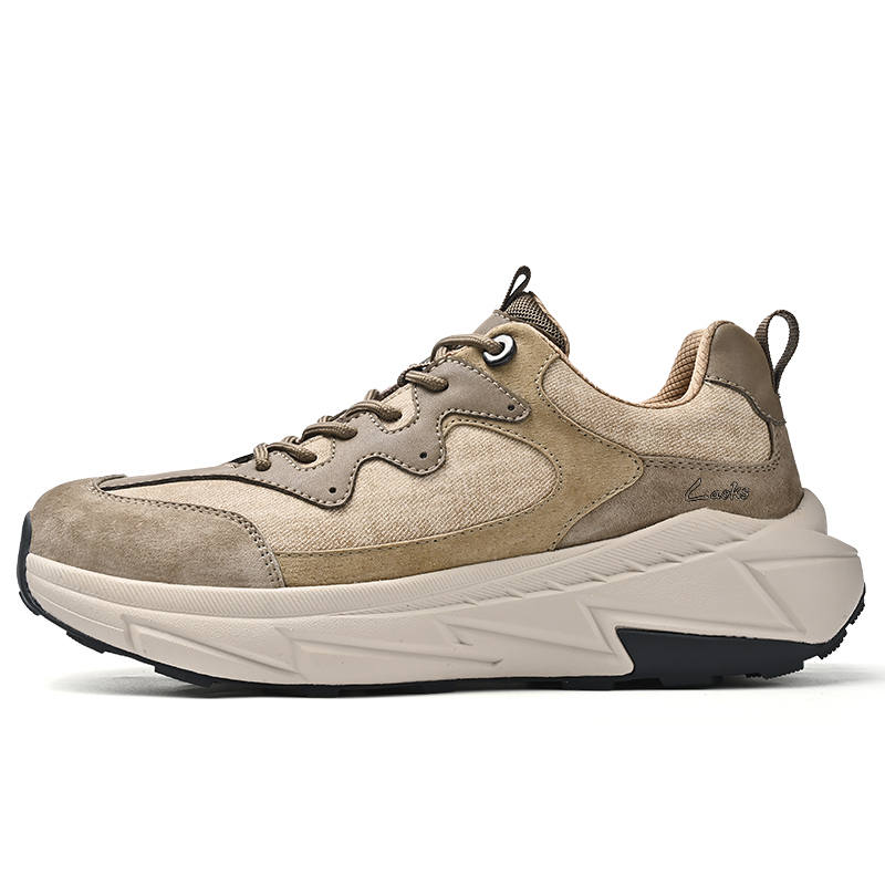 Laoks Men's Casual Shoes Men's Low Top Khaki/Gray