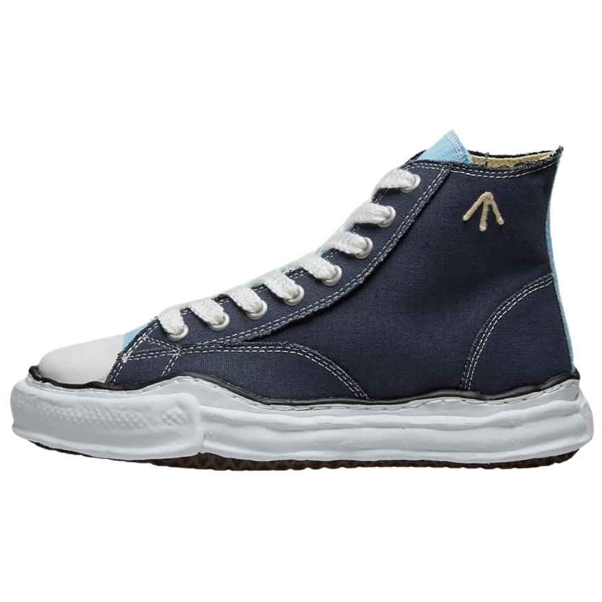 MIHARA YASUHIRO Nigel Cabourn High top Canvas Shoes Unisex Marine Blue