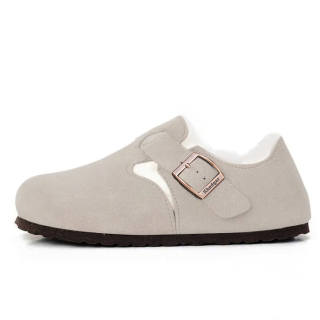 Khadgar Couple Cork Full Wrap Casual Warm Fleece Lined Soft Sole Birkenstock Shoes Unisex