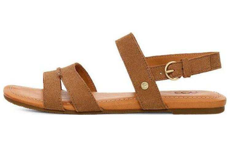 UGG UGG Cow Split Leather Stylish Sandal Women's Chestnut