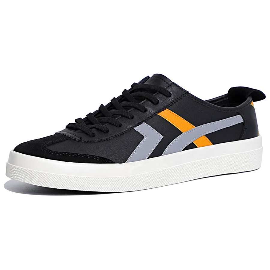 Baoda Cow Split Leather Low top Skateboard Shoes Men's
