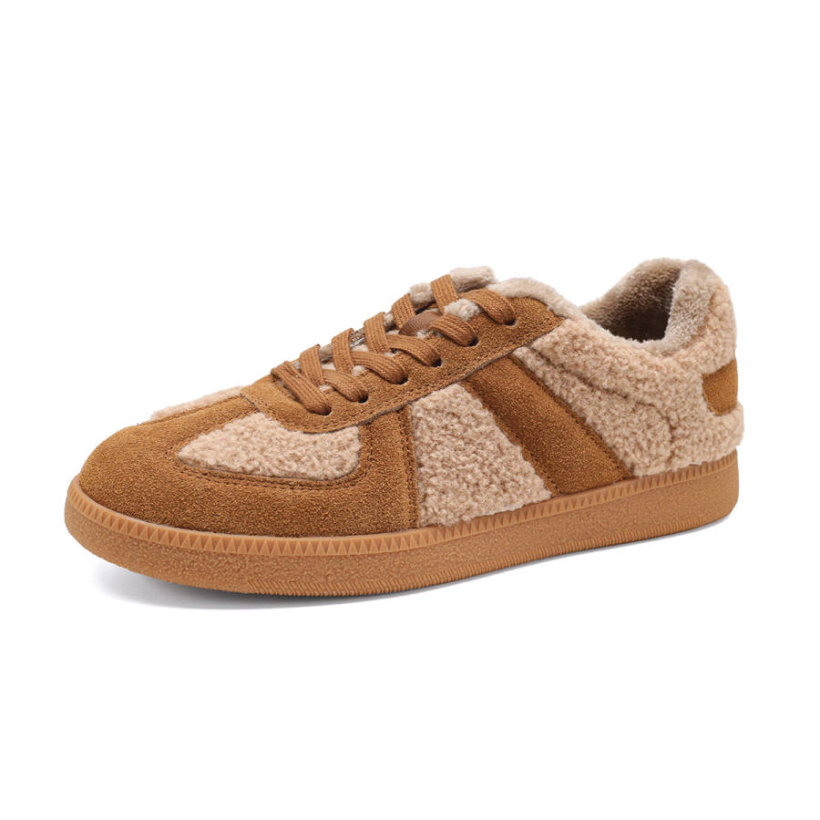 FOXER Textile, Suede Slip Resistant Cushioning Lightweight Breathable Low top Skateboard Shoes Women's
