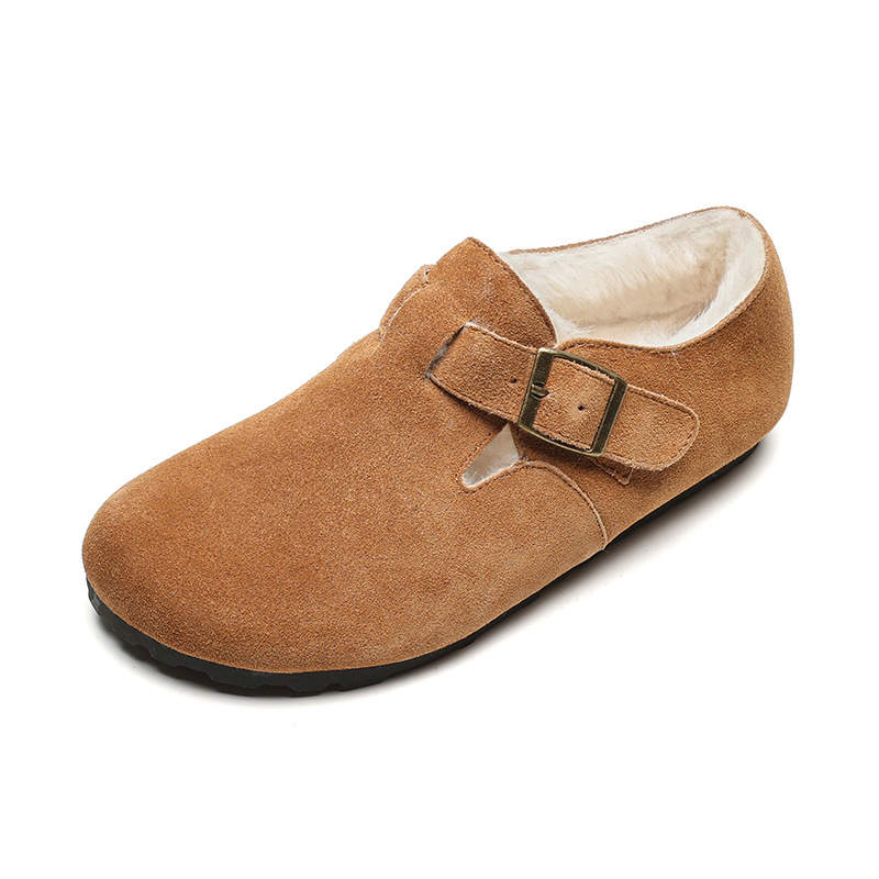 QITUMAUL Cow Suede Fleece Lined, Versatile Fashion, Niche Design, Minimalist Style Trendy