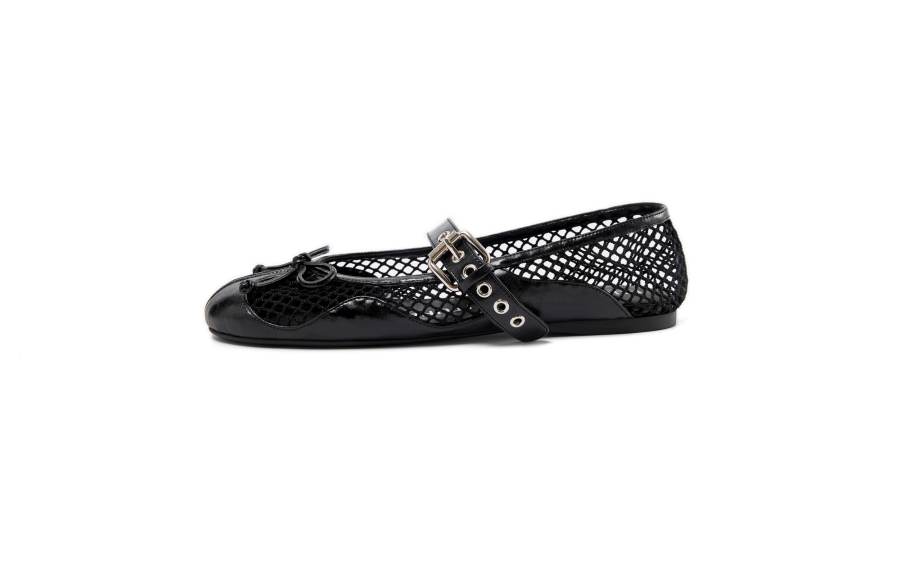 RUNTOTHEFUTURE Flat Mary Jane Shoes Women's Black