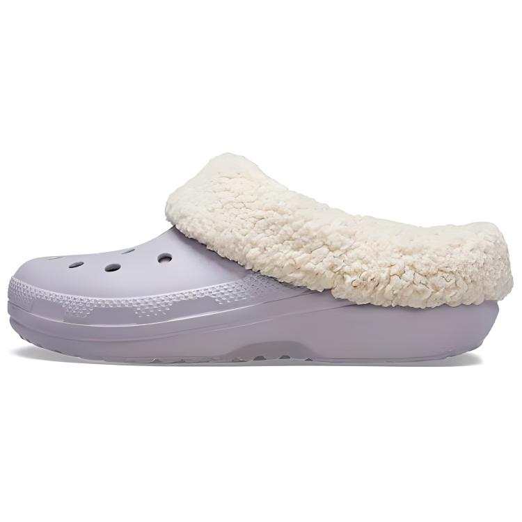 Crocs Crocs Classic Roll Up Fleece Lined Clogs Women's Light Purple