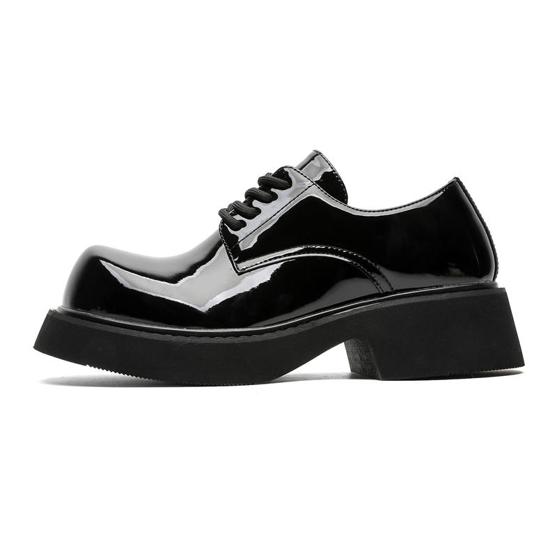 MUYI Microfiber Leather Low top Casual Shoes Unisex Black
