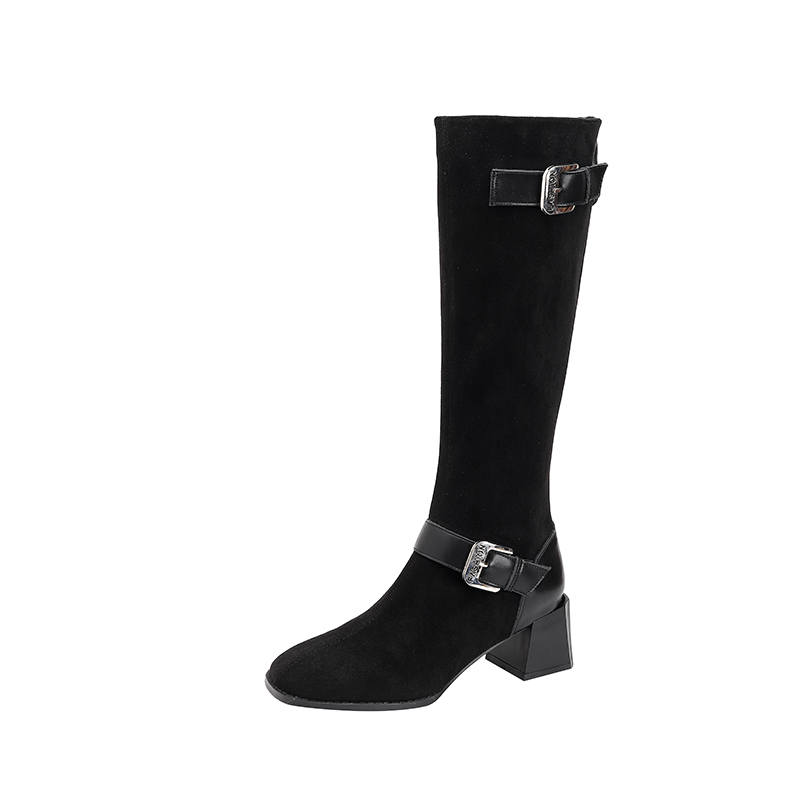 YAFEI XUANYU Suede Knee high Boots Women's