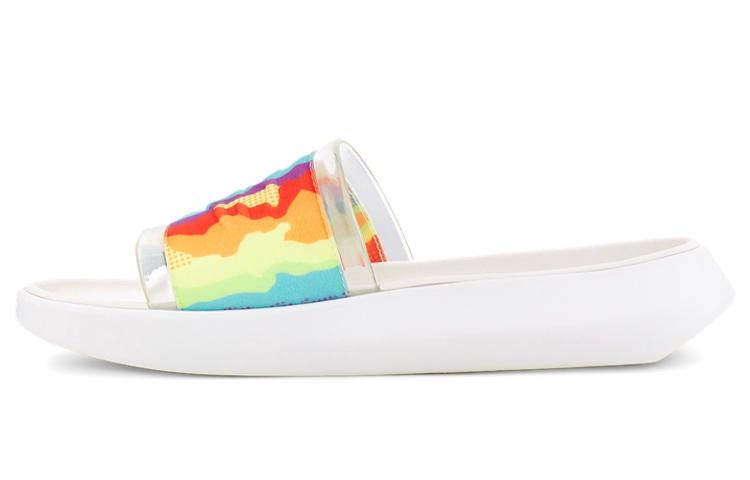 UGG UGG Rubber Sole Slide Slippers Women's Rainbow Stripes