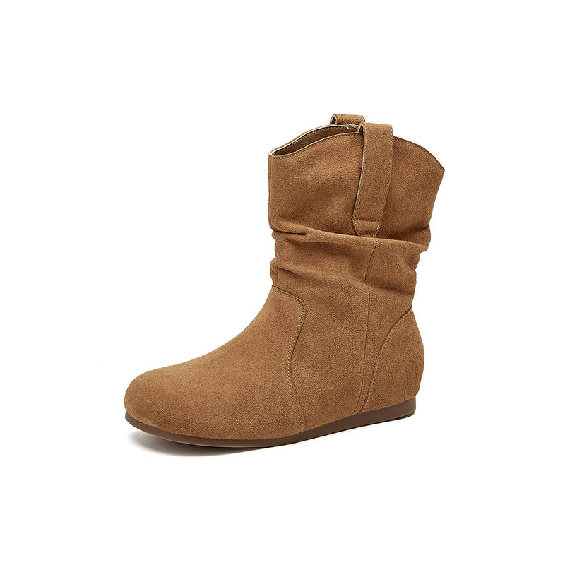 DAPHNE DAPHNE Fabric Ankle Boots 1.2cm Women's