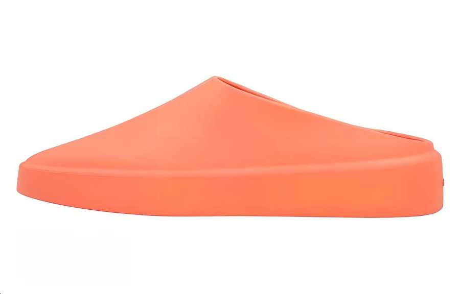 Fear Of God Rubber Sole Closed Toe Slippers Unisex Red Orange