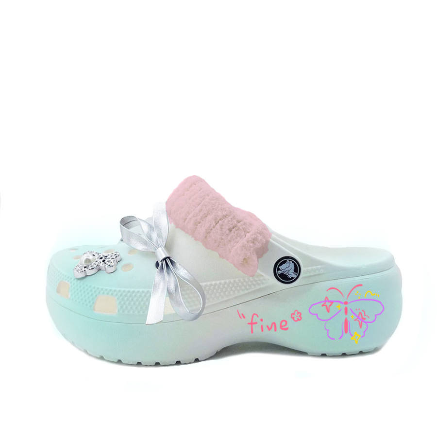 Crocs Crocs Classic Platform Clog EVA Clogs Unisex White