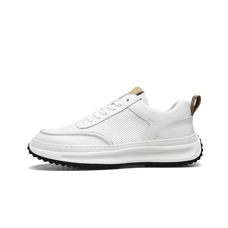 PARDASAUL Cow Leather Low top Casual Shoes Men's White