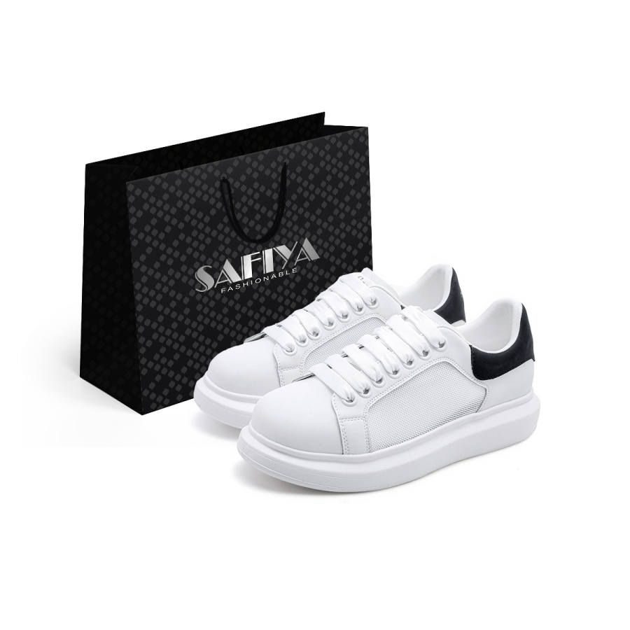 Safiya Cow Split Leather Cushioning Abrasion Resistant Cushioning, Wear Resistant Low top Skateboard Shoes Unisex