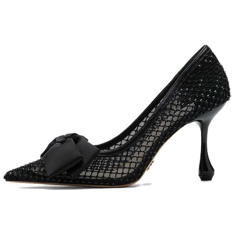 NINE WEST Sheepskin Irregular Heel High Heels 9cm Women's