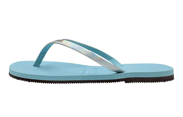 Havaianas Rubber Sole Abrasion Resistant Slip Resistant Quick Dry Flip Flops Women's Lake Blue