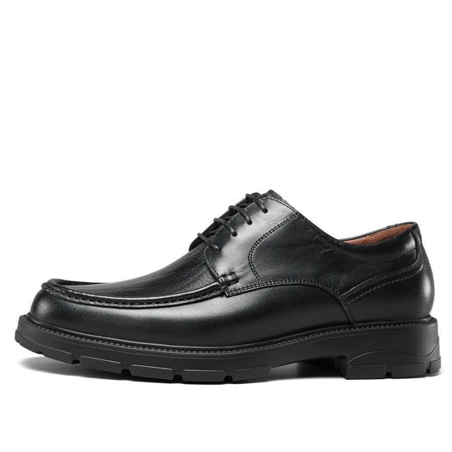 YEARCON Casual Leather Shoes Men's Low Top Brown
