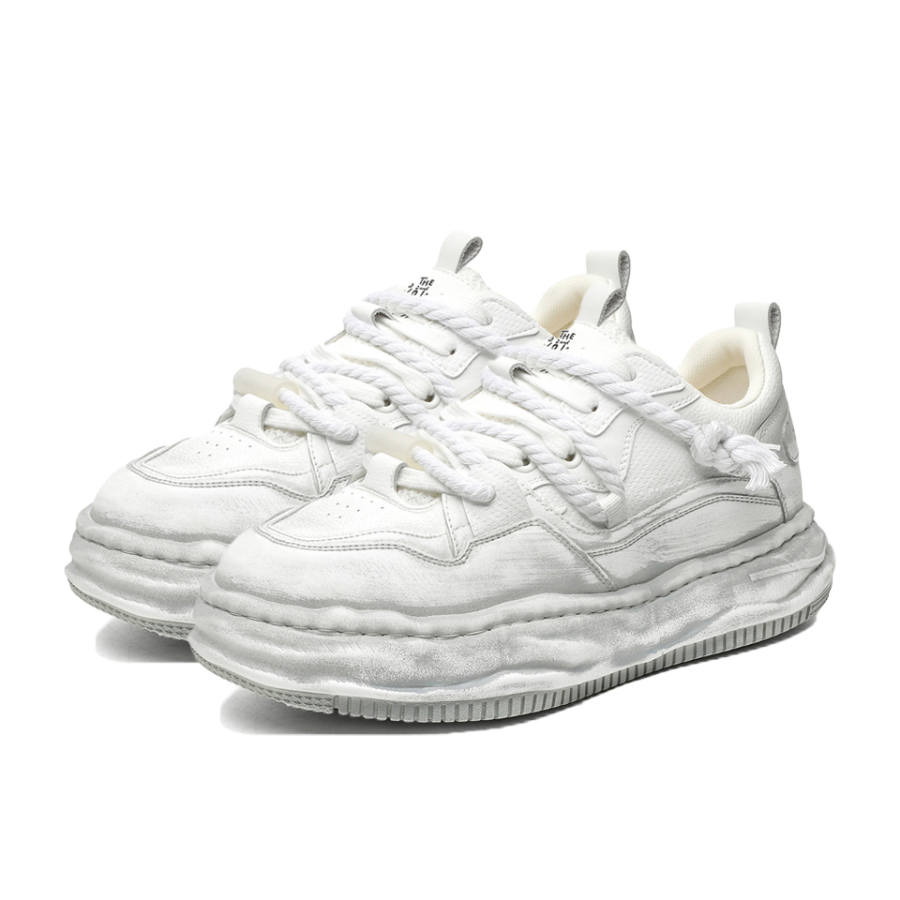 Lanza Coverage Cushioning Abrasion Resistant Breathable Low top Skateboard Shoes Unisex White