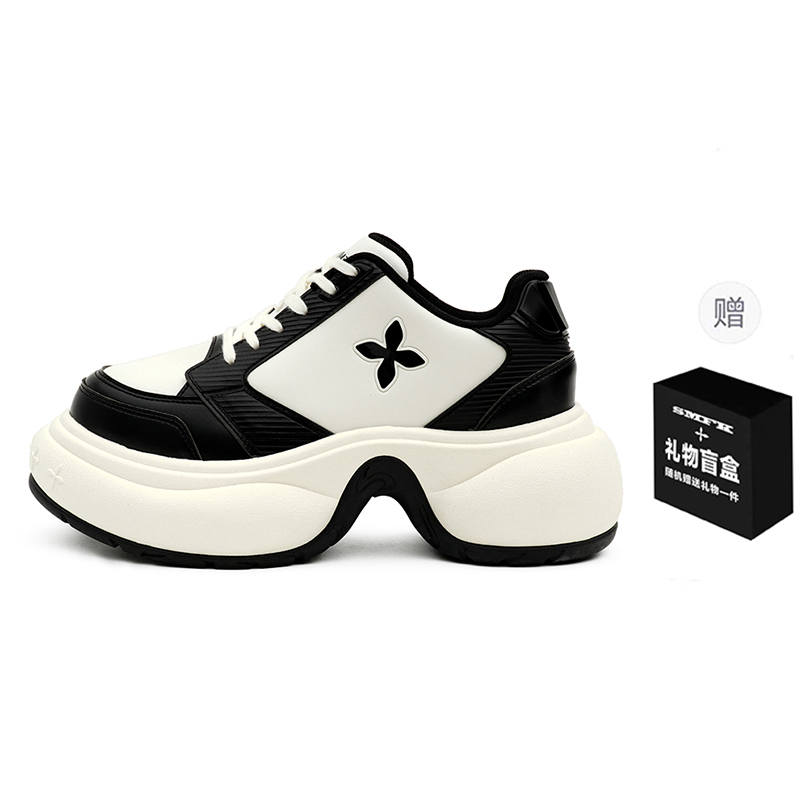 SMFK Low top Chunky Sneakers Women's Black White