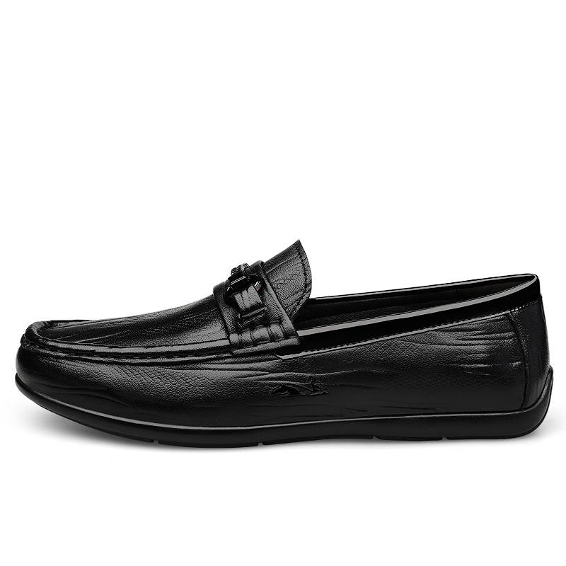 YINGLUNQISHI Cow Leather Casual Shoes Men's