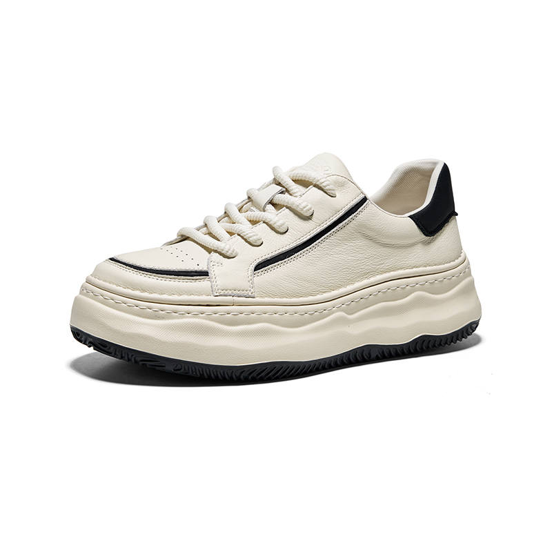 Hautton Low top Skateboard Shoes Men's White Black