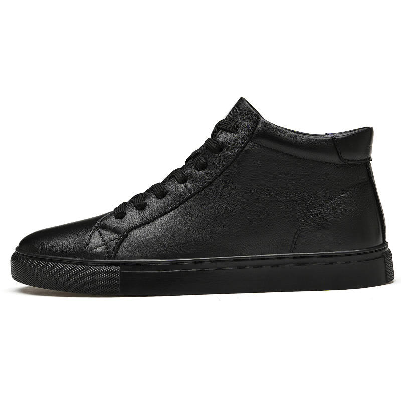 Mulinsen Top Grain Cow Leather Skateboard Shoes Unisex