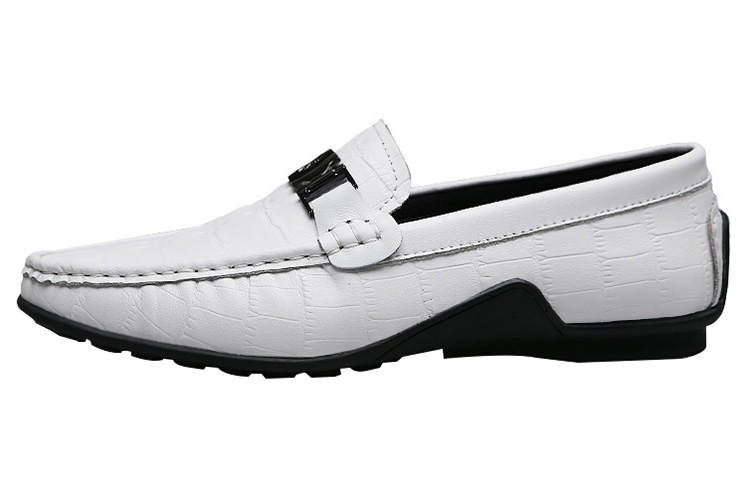 CKVUSAMG Top Grain Cow Leather Gommino Loafers Unisex