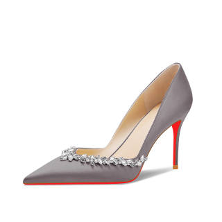 YING YING High Heels Women's Nude Gray