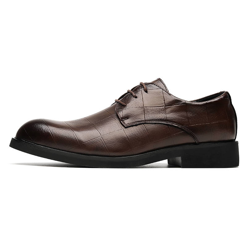 DAOTUSEN Dress Shoes Men's Low Top Black Brown