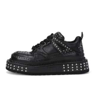 SUFEIDIMAN Horse Leather Casual Shoes Men's Black