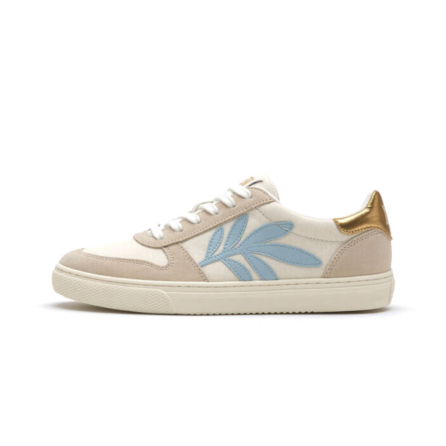 WENERMAN Microfiber Leather Low top Skateboard Shoes Women's Beige