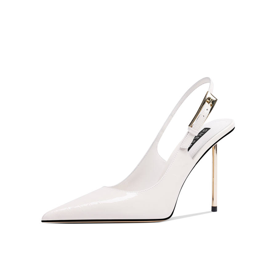 Shesrim Patent Leather Slim Heel High Heels Women's